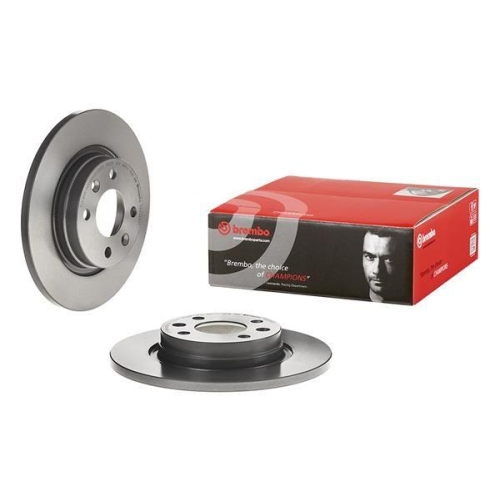 Set disc frana Dacia Logan (Ls) 08.04-, Logan 2 10.12-, Sandero 2 10.12-, Sandero 06.08-; Renault Logan I (Ls) 09.04-, Logan/Stepway 2 (L8) 09.12-, Twingo I (C06) 03.93-10.12, Twingo 2 (Cn0) 03.07-, Twingo 3 (Bcm Bca) 09.14-, Fata, 259X12mm, plin, BREMBO