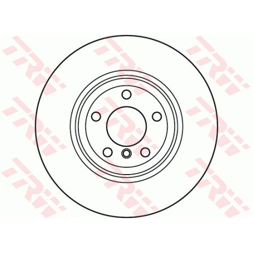 Disc frana Bmw X5, 02.2006-06.2013, X6, 06.2007-06.2014, TRW