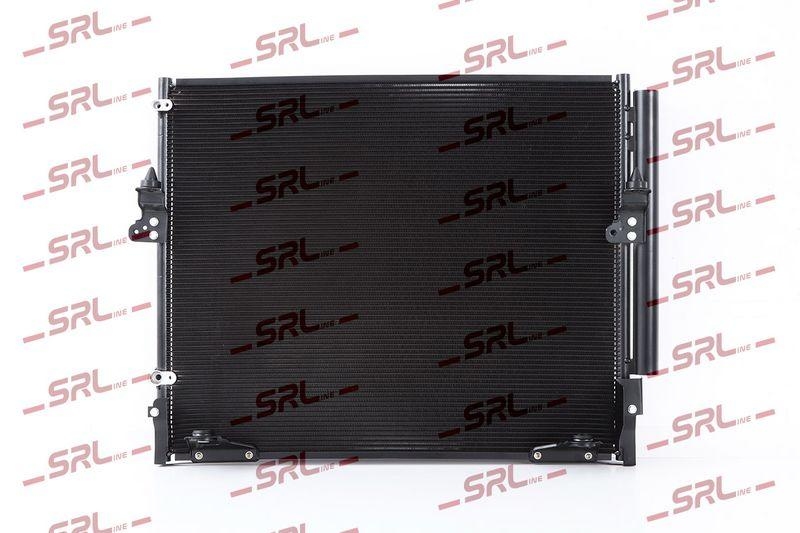 Condensator climatizare AC Toyota Land Cruiser 200 08-21, motor: 4.5 D-4D, 4.6 V8, 4.7 V8, Condensator cu uscator integrat , 670 (620)x535 (515)x16, SRLine, miez si rezervor din aluminiu brazat, 88460-60400