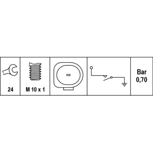 Senzor presiune ulei Hella 6ZL008280031