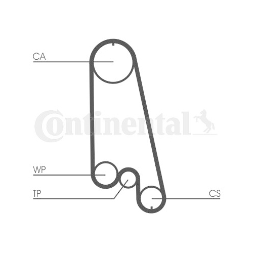 CONTINENTAL CTAM Set pompa apa + curea dintata