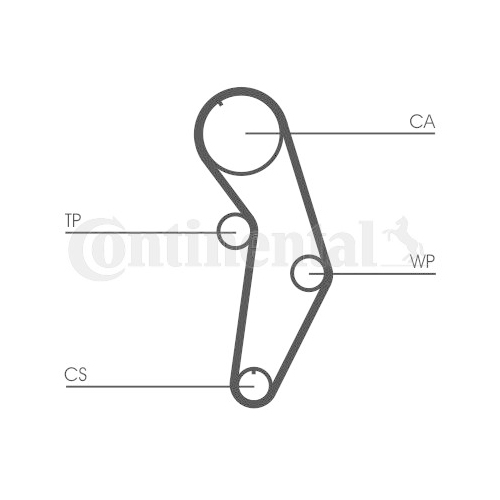CONTINENTAL CTAM Set pompa apa + curea dintata