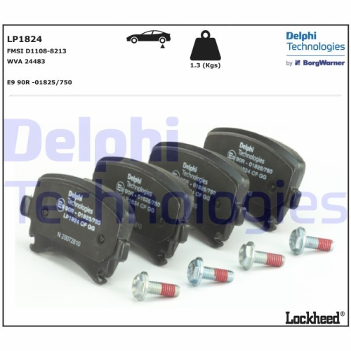 DELPHI set placute frana,frana disc