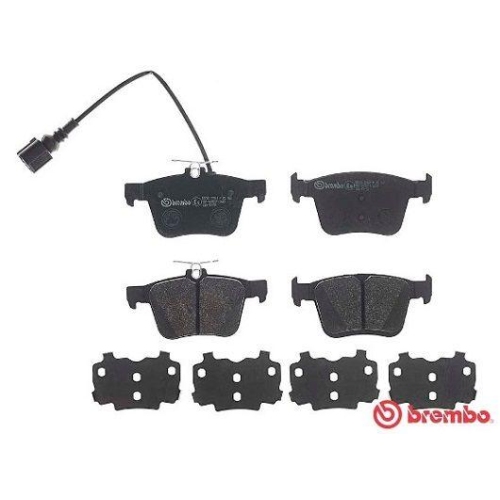 Placute frana Audi A3 Sedan (8vs, A3 Sedan (8ys), A3 Sportback (8va, A3 Sportback (8ya), Q3 (F3b), Q3 Sportback (F3n), Tt (Fv3, Tt Roadster (Fv9; Seat Ateca (Kh7, punte spate, cu senzor uzura, BREMBO