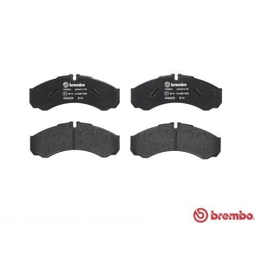 Placute frana Iveco Daily 3 Autobus, Daily 3 Box, Daily 3 Platform / Chassis; Renault Mascott Box (Fh ), Mascott Flatbed / Chassis (Uh, Master Pro Box (Fh ), punte fata, pregatit pentru senzor uzura; BREMBO