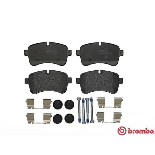 Placute frana Iveco Daily 4 Box, Daily 4 Platform / Chassis, Daily 5 Box, Daily 5 Platform / Chassis, Daily 6 Box, Daily 6 Bus, Daily 6 Platform / Chassis, punte spate, pregatit pentru senzor uzura; BREMBO