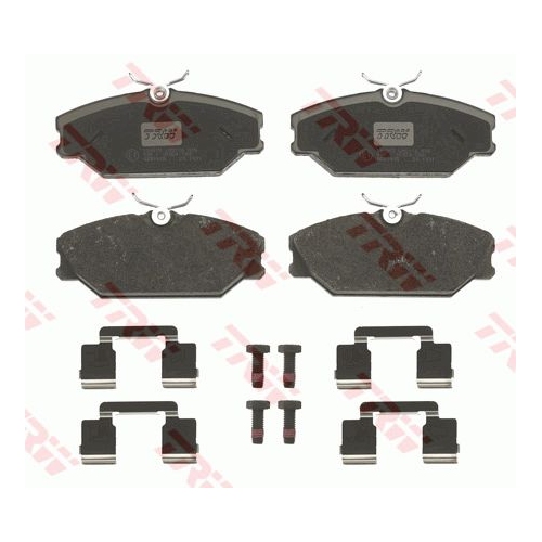 Set placute frana punte fata Renault Clio 2, 1998-2012, Laguna 1, 1993-2001; megane 1, 1995-2002; Megane Scenic, Safrane, Scenic 1999-2003; marca TRW
