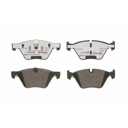 Placute frana BMW 3 (E90) 02.04-02.12, 3 Convertible (E93) 05.06-12.13, 3 Coupe (E92) 01.05-12.13, 3 Touring (E91) 12.04-12.12, X1 (E84) 03.09-06.15, Z4 Roadster (E89) 02.09-08.16, Fata, BREMBO