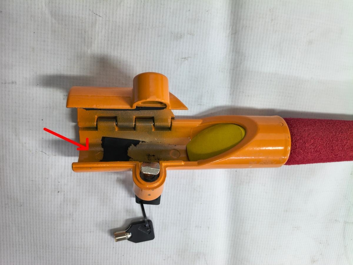 Antifurt auto pentru volan 45cm tip Baseball, Carpoint -IZOLATIE BURETE RUPTA, VEZI POZE