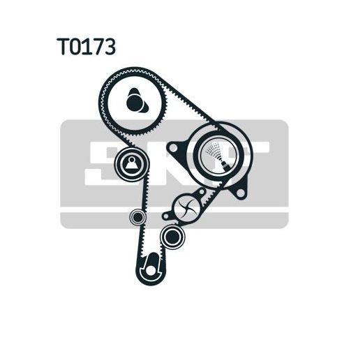 SKF Set pompa apa + curea dintata