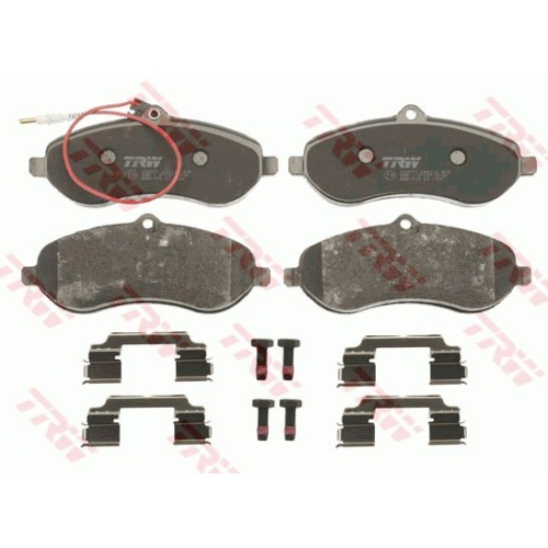 Set placute frana punte fata Citroen Jumpy 2007-2016; Fiat Scudo (272, 270) 2007-2016; Peugeot Expert (Vf3v) 2007-2016; Toyota Proace 06.2013-03.2016, TRW