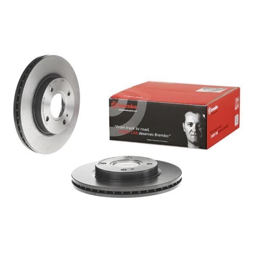Set disc frana Ford Fiesta Sedan 04.10-04.17, Fiesta 6 (Cb1 Ccn) 06.08-04.17, Fiesta 6 Van 08.08-04.17, Ka + Saloon (Tk Fk) 08.14-, Ka+ 3 (Uk Fk) 08.14-, Fata, 258X23mm, ventilat, BREMBO
