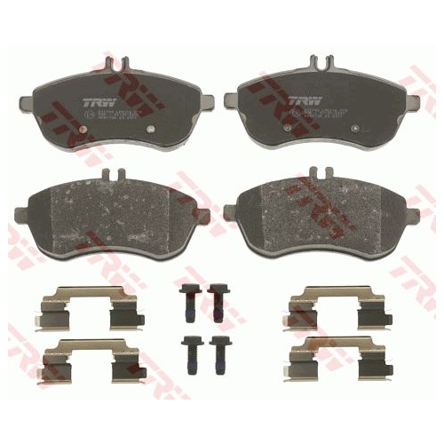 Placute frana Mercedes Clasa C (W204), 01.2007-01.2014, Clasa E Cupe (C207), 01.2009-, Klasa C T-Model (S204), 08.2007-08.2014, Clasa E T-Model (S212), 08.2009-, Slk (R172), 02.2011-, TRW