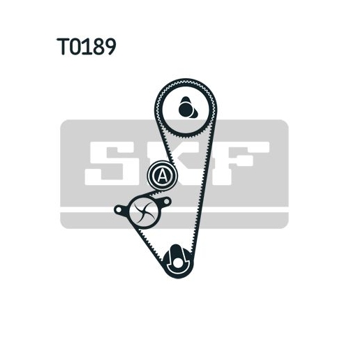 SKF Set pompa apa + curea dintata