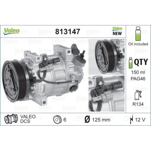 VALEO Compresor, climatizare VALEO ORIGINS NEW OE TECHNOLOGY