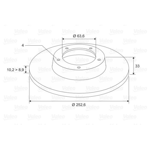 VALEO Disc frana