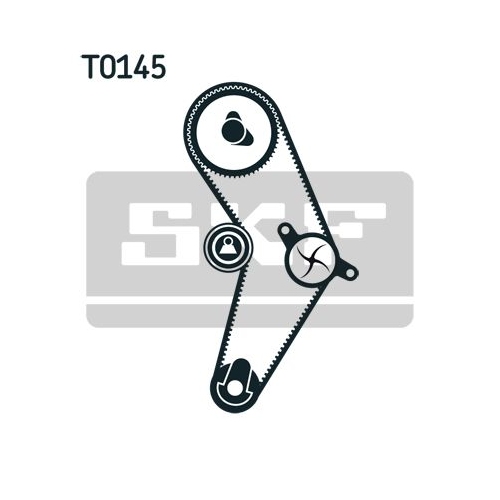 SKF Set pompa apa + curea dintata