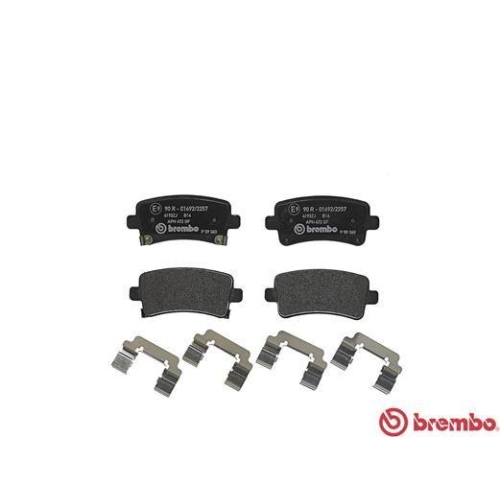 Placute frana Chevrolet Malibu (V300) 01.12-; Opel Insignia (G09) 07.08-03.17, Insignia A Country Tourer (G09) 07.08-03.17, Insignia Saloon (G09) 07.08-03.17, Insignia Sports Tourer (G09) 07.08-03.17; Saab 9-5 (Ys3g) 01.10-01.12, Spate, BREMBO