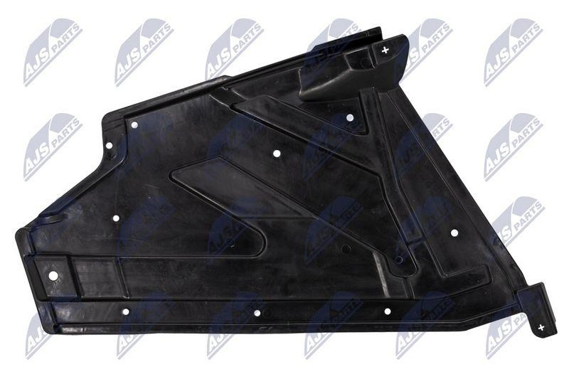 Scut sub sasiu Mercedes Cla (C117) 2013-, Gla (X156) 2013-, Clasa A (W176) 2012-, Clasa B (W246) 2011-; stanga; A2466840300; NTY, aftermarket