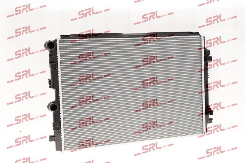 Radiator Audi A1 (Gb) 18-; Seat Arona 17-, Ibiza 17-; Skoda Fabia 21-, Kamiq 19-, Scala 19-; Vw Polo 17-, Taigo 21-, T-Cross 19-, motor: 1.0 TFSI, 1.5 TFSI, intrare/iesire conectare rapida, 650x439x16, SRLine, Aluminiu/ Plastic brazat, 2Q0121253M