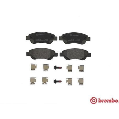Placute frana Citroen C1 (Pm Pn) 06.05-09.14, C1 2 (Pa Ps) 04.14-07.21; Peugeot 107 (Pm Pn) 06.05-05.14, 108 05.14-; Toyota Aygo ( B1) 02.05-05.14, Aygo ( B4) 05.14-, Aygo Box / Liftback ( B1) 07.05-05.14, Fata, BREMBO