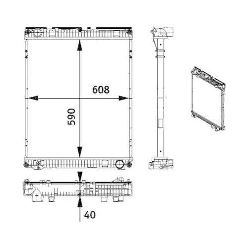 MAHLE Radiator, racire motor BEHR *** PREMIUM LINE ***