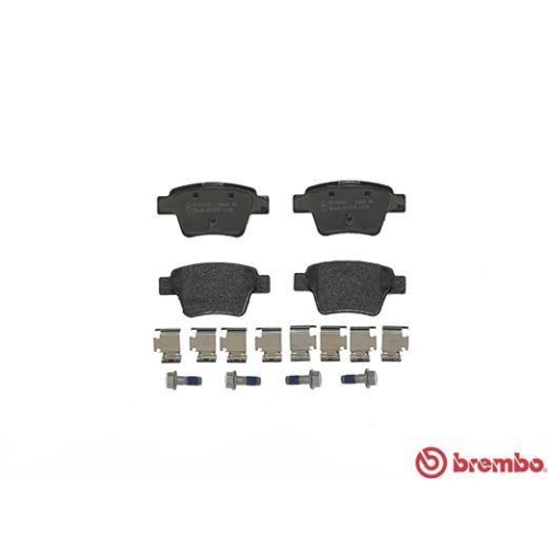 Placute frana Citroen C4 Coupe (La) 11.04-12.13, C4 I (Lc) 11.04-12.14, C4 I Box / Liftback (Lr) 02.05-12.10; Peugeot 207 (Wa Wc) 02.06-12.15, 207 Sw Box / Estate (Wk) 08.07-12.12, 307 (3a/C) 08.00-12.12 , Spate, BREMBO