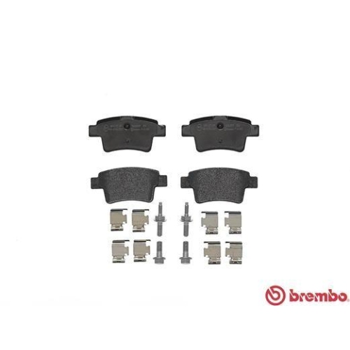 Placute frana Citroen C4 Grand Picasso I (Ua) 10.06-12.13, C4 I Sedan 07.06-11.14, C4 Picasso I (Mpv) (Ud) 10.06-12.15, Spate, BREMBO