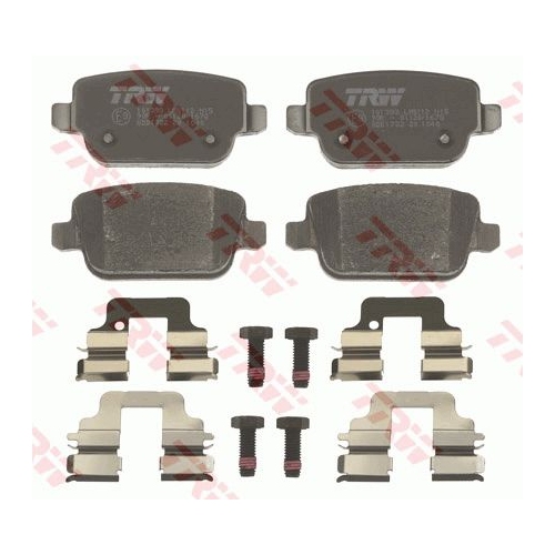 Set placute frana Punte spate Ford Galaxy (Wa6) 2006-2015, Kuga I 2008-2013, Mondeo 4 (Ba7) 2007-2015, S-Max (Wa6); 2006-2015; Land Rover Freelander 2 (Lf, Fa) 2006-2015; Volvo S80 2 (As) 2006-2016, V70 3 (Bw) 2007-2016, Xc70 II, 2007-2016 Trw GDB1732