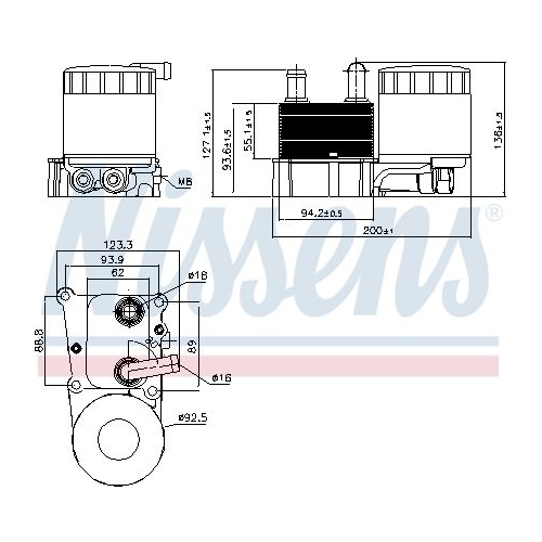 NISSENS Radiator ulei, ulei motor ** FIRST FIT **