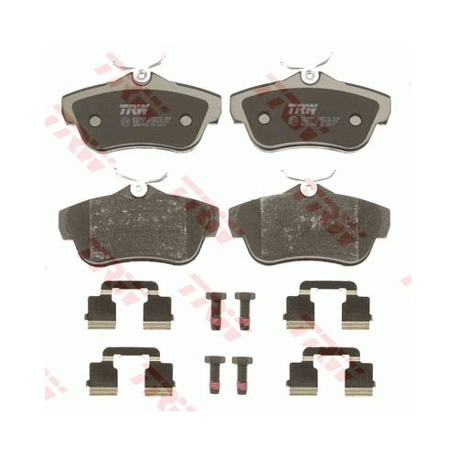 Set placute frana punte spate Citroen Jumpy 2007-2016; Fiat Scudo (272, 270) 2007-2016; Peugeot Expert (Vf3v) 2007-2016, Trw GDB1740, parte montare : Punte spate