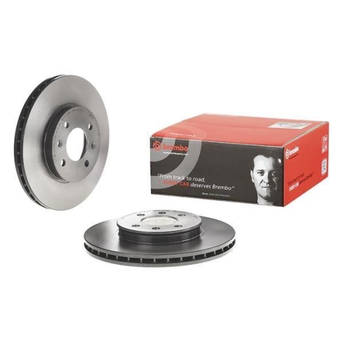Set disc frana Hyundai Accent 4 Sedan (Rb) 08.10-, I20 2 (Gb Ib) 11.14-08.21; Kia Rio 3 (Ub) 09.11-12.17, Rio 3 Hatchback Van (Ub) 09.11-, Rio 3 Sedan (Ub) 09.10-12.17, Fata, 256X22mm, ventilat, BREMBO