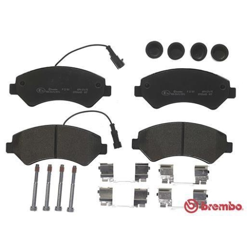 Placute frana Citroen Jumper 2 Box 04.06-, Jumper 2 04.06-; Fiat Ducato Box ( 250) 07.06-, Ducato Bus (250) 07.06-, Ducato (250) 07.06-; Opel Movano C Box (U9) 12.21-, Movano C (U9) 12.21-; Peugeot Boxer Box 04.06-, Fata, BREMBO