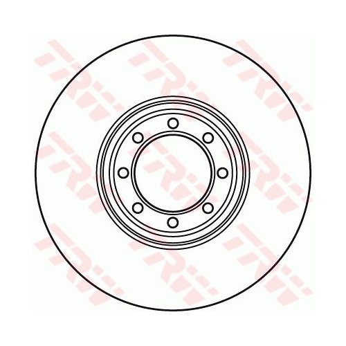 Disc frana Trw DF4985S, parte montare : punte spate