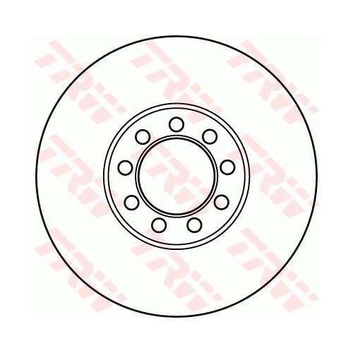 Disc frana Trw DF4994S, parte montare : punte fata