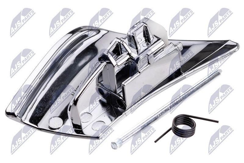 Element reglaj spatar scaun Mercedes Clasa C Coupe (C204) 2011-, Clasa E Coupe (C207) 2009-, E Cabrio A 207 2010-; partea dreapta, argintiu deschis; A2079108606; NTY, aftermarket