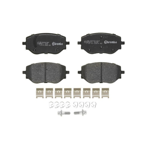 Placute frana Dacia Jogger (Rk) 09.21-, Logan 3 (3k) 05.21-, Sandero 3 01.21-; Nissan Micra 5 (K14) 12.16-; Renault Clio 5 (B7) 06.19-, Fata, BREMBO