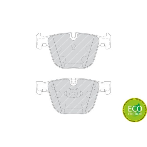 Set placute frana Ferodo FDB1672, parte montare : Punte spate
