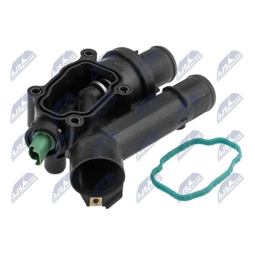 Flansa lichid racire Peugeot 4007 4x4, 407, 508, 607, 807, Citroen C5 2, C5 3, C6, C8, Cu senzor, 9657182080