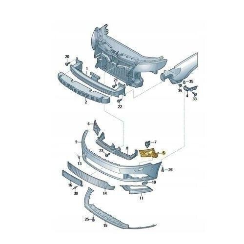 Suport bara fata, stanga Vw Cc (358), 02.2012-, 3C8807177;3C8807177