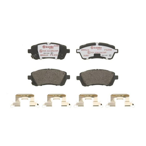 Placute frana Daihatsu Materia (M4) 10.06-, Sirion (M3) 01.05-; Mazda 2 (De Dh) 07.07-06.15; Subaru Justy 4 01.07-; Suzuki Baleno (Fw Ew) 02.16-, Swift 4 (Fz Nz) 10.10-, Swift 5 (Az) 01.17-, Fata, BREMBO