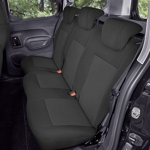 Set huse scaune auto Kegel Tailor Made pentru Peugeot Rifter, Partner Van dupa 2019, Citroen Berlingo 3 dupa 2019, Opel Combo E dupa 2019, Toyota Proace City, fata + spate, bancheta spate 2+1