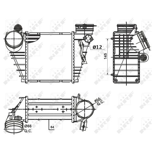 NRF Intercooler, compresor