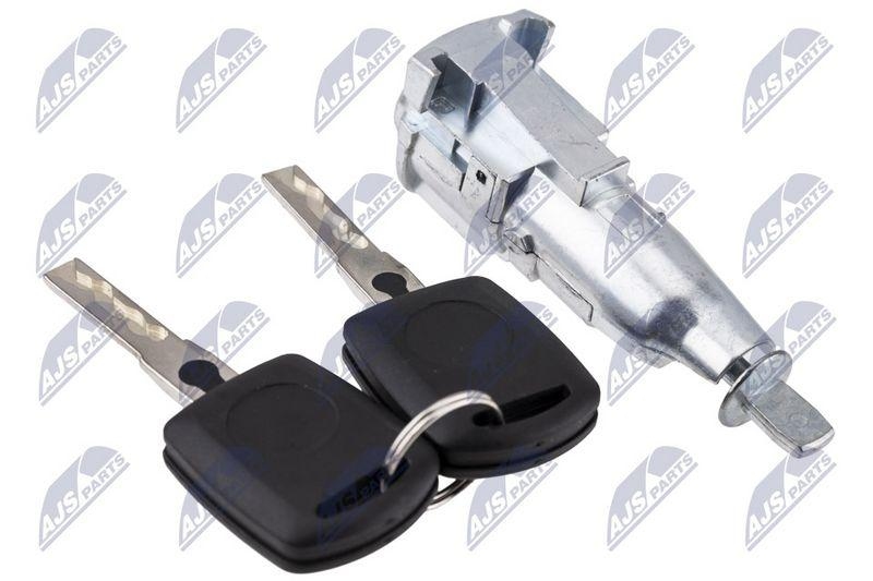 Set incuietoare usa fata Skoda Octavia II 2004-; partea stanga, cu doua chei; 107837167KT; NTY, aftermarket