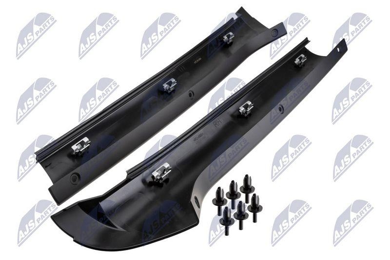 Set ornamente / capitonaj stalp Land Rover Discovery II 1999-2004; stanga + dreapta; DCB500070PMA; NTY, aftermarket