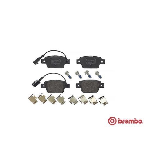 Placute frana Fiat Bravo 2 (198) 11.06-12.16; Lancia Delta 3 (844) 08.08-08.14, Spate, BREMBO