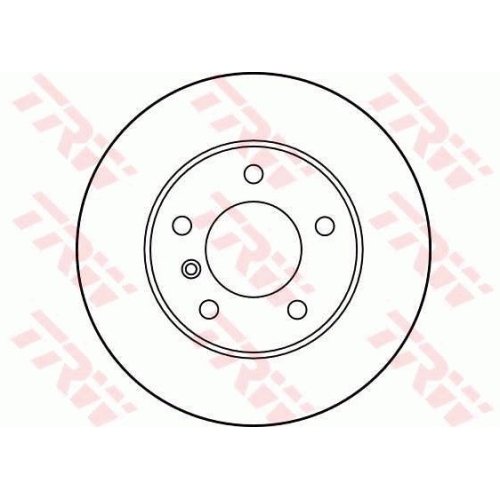 Disc frana Trw DF1539, parte montare : Punte spate