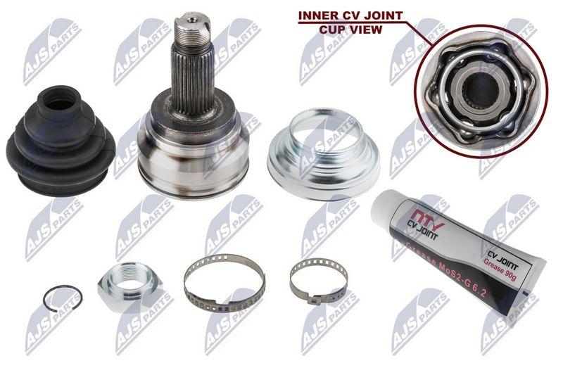 Cap planetara BMW seria 5 (F10, F11) sedan / touring 2009-, X3 2010-, X4 2010-, seria 6 (F13, F12) coupe / cabrio 2011-, seria 6 (F06) Gran Coupe 2012-; partea din spate, stanga = dreapta, cutie viteze automata cu 8 trepte; 33207566067; NTY, aftermarket