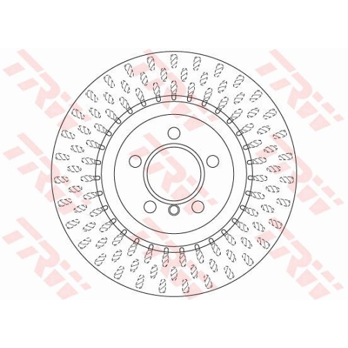 Disc frana Trw DF6506S, parte montare : punte fata