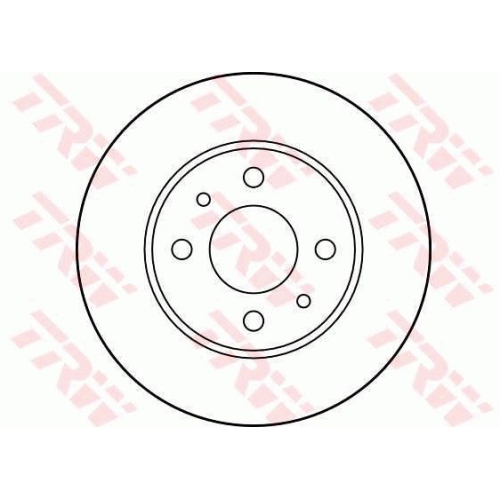 Disc frana Trw DF1745, parte montare : Punte spate
